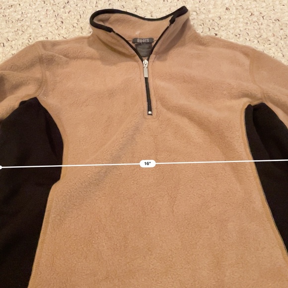 NWOT ROOTS Canada Women Red Zip-up Sweatshirt Size L - Picture 2 of 7